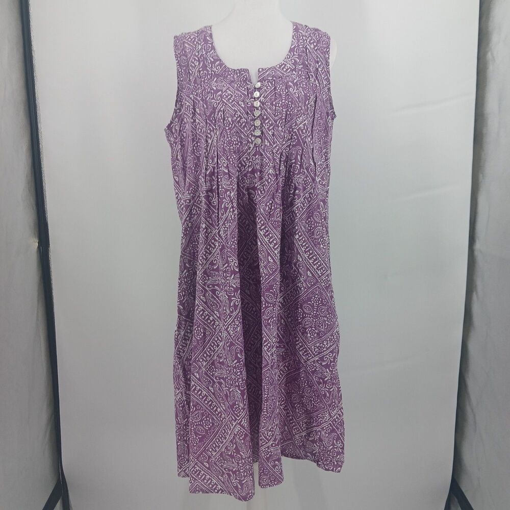 womans vintage expressions size medium purple 90s dress with pockets mom style